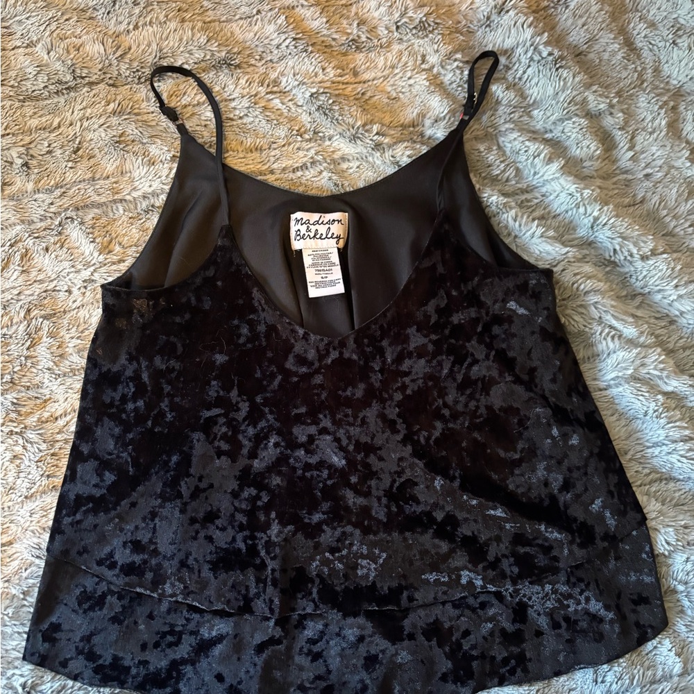 Madison Black Velvet Camisole